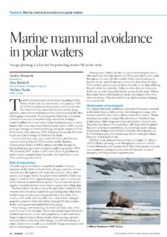 Voyage planning is a key too for protecting marine life in the artic