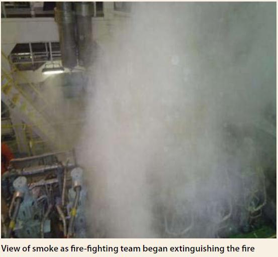 201312 Hydraulic oil leak starts fire in engine room